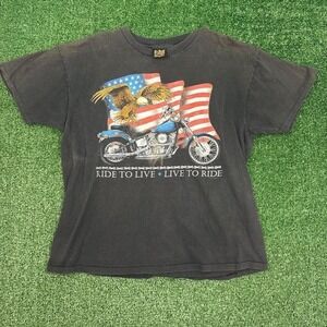 Vintage 90s Harley Davison biker T-shirt